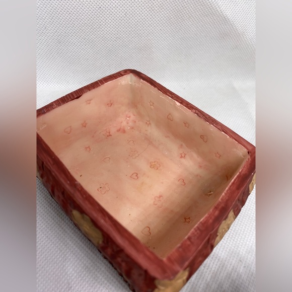 Trinket Box W/Little Girl and Doll 4” x 2 1/2” - Picture 3 of 8